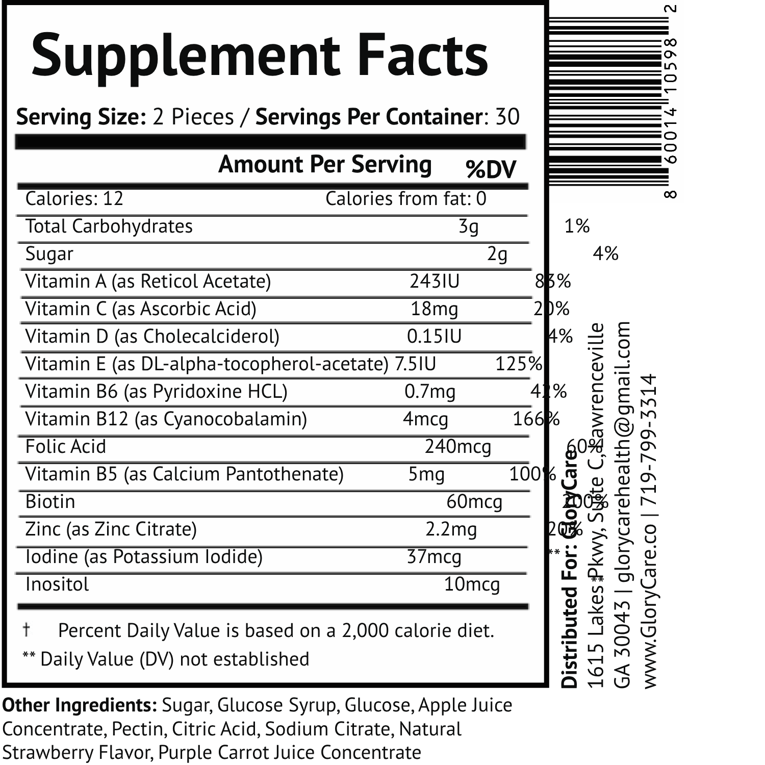 Multivitamin Gummies (Adults)