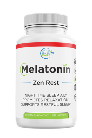 Zen Rest' Melatonin Veggie Capsules: Embrace Serene Sleep Naturally