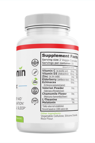 Zen Rest' Melatonin Veggie Capsules: Embrace Serene Sleep Naturally