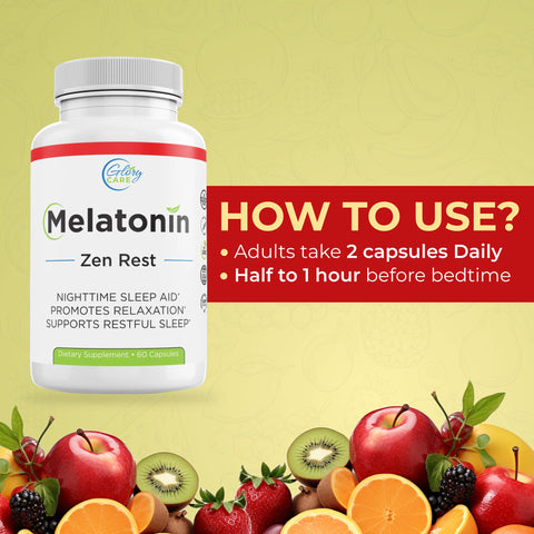 Zen Rest' Melatonin Veggie Capsules: Embrace Serene Sleep Naturally